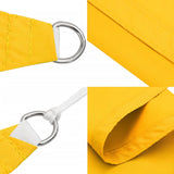 Parasole a Vela Oxford Triangolare 5x7x7 m Giallo