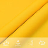 Parasole a Vela Oxford Triangolare 5x7x7 m Giallo