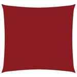 Vela Parasole in Tela Oxford Quadrata 3,6x3,6 m Rosso