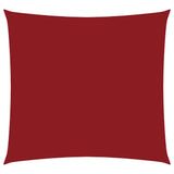 Vela Parasole in Tela Oxford Quadrata 3,6x3,6 m Rosso