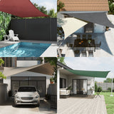 Vela Parasole in Tela Oxford Quadrata 3,6x3,6 m Rosso