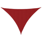 Parasole a Vela Oxford Triangolare 4x4x5,8 m Rosso