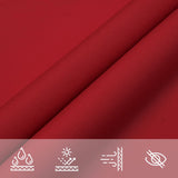 Parasole a Vela Oxford Triangolare 4x5x5 m Rosso