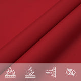 Parasole a Vela Oxford Triangolare 5x7x7 m Rosso