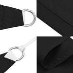 Parasole a Vela Oxford Rettangolare 2,5x3 m Nero