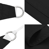 Parasole a Vela Oxford Triangolare 3x4x4 m Nero