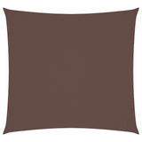Vela Parasole in Tessuto Oxford Quadrata 3,6x3,6 m Marrone