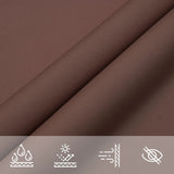 Vela Parasole in Tessuto Oxford Quadrata 3,6x3,6 m Marrone