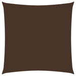 Parasole a Vela in Tela Oxford Quadrato 4,5x4,5 m Marrone