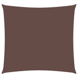Parasole a Vela in Tela Oxford Quadrato 4,5x4,5 m Marrone