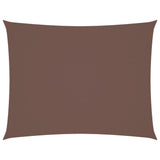 Parasole a Vela Oxford Rettangolare 3x6 m Marrone