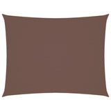 Parasole a Vela Oxford Rettangolare 3x6 m Marrone