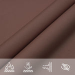 Parasole a Vela Oxford Triangolare 4,5x4,5x4,5 m Marrone