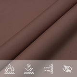 Parasole a Vela Oxford Triangolare 4,5x4,5x4,5 m Marrone