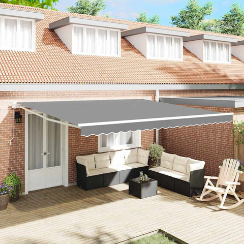 Tenda da Sole Bianco 4  3,5 m Metallo