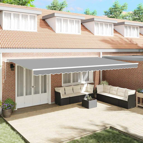 Tenda da Sole Bianco 6  3,5 m Metallo