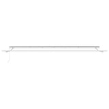 Tenda da Sole Bianco 6  3,5 m Metallo