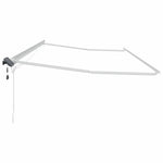 Tenda da Sole con Bianco 6 x 3 m Metallo