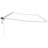Tenda da Sole con Bianco 6 x 3 m Metallo