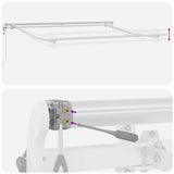 Struttura della tenda Bianco 350 x 250 cm Alluminio