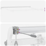 Tenda da Sole Bianco 4,5  3 m Metallo