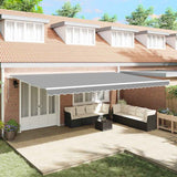 Tenda da Sole Bianco 6  3,5 m Metallo