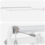 Tenda da Sole Bianco 6  3,5 m Metallo