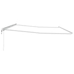 Tenda da Sole Bianco 6  3,5 m Metallo