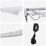 Tenda da Sole con Bianco 4,5  3,5 m Metallo