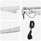 Tenda da Sole con Bianco 4,5  3,5 m Metallo