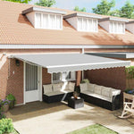 Tenda da Sole con Bianco 4,5  3,5 m Metallo