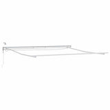 Tenda da Sole con Bianco 4,5  3,5 m Metallo