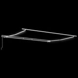 Tenda da Sole con Bianco 4,5  3,5 m Metallo