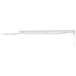 Tenda da Sole con Bianco 4,5  3,5 m Metallo