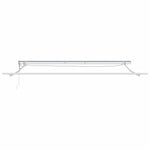 Tenda da Sole con Bianco 4,5  3,5 m Metallo