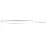 Tenda da Sole con Bianco 6  3,5 m Metallo