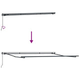 Tenda da Sole Antracite 5 x 3 m Metallo