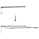 Tenda da Sole Antracite 4  3,5 m Metallo