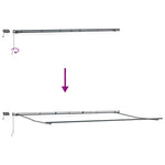 Tenda da Sole con Antracite 6  3,5 m Metallo