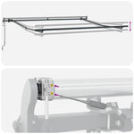 Tenda da Sole Antracite 3 x 2,5 m Metallo