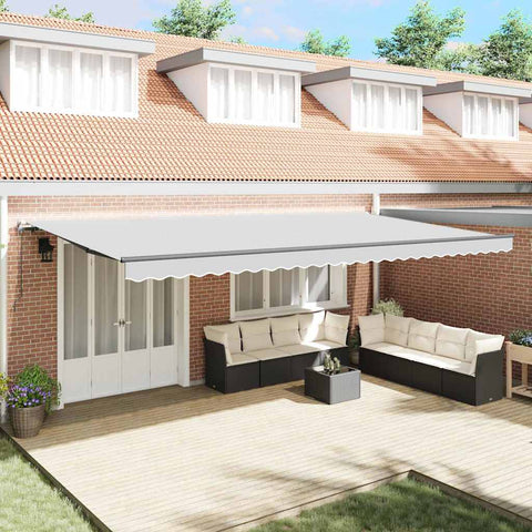 Tenda da Sole Antracite 6 x 3 m Metallo