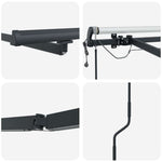 Tenda da Sole con Antracite 6 x 3 m Metallo
