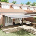 Tenda da Sole con Antracite 6 x 3 m Metallo