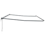 Tenda da Sole con Antracite 6 x 3 m Metallo