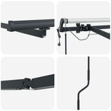 Struttura della tenda Antracite 450  350 cm Alluminio