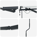 Tenda da Sole con Antracite 4,5  3,5 m Metallo