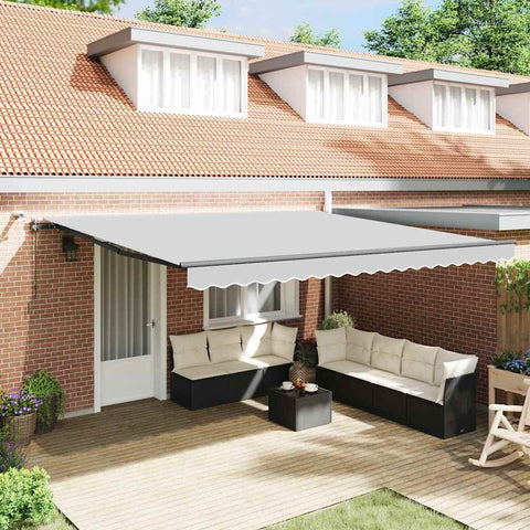 Tenda da Sole con Antracite 4,5  3,5 m Metallo