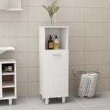 Mobile da Bagno Bianco Lucido 30x30x95 cm in Legno truciolato