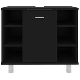 Mobile da Bagno Nero 60x32x53,5 cm in Legno truciolato