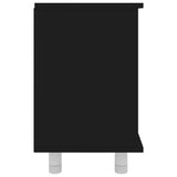 Mobile da Bagno Nero 60x32x53,5 cm in Legno truciolato